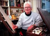 Rare photo of Beryl Cook