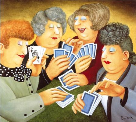 洋書 Bouncers by Beryl Cook Vintage Beryl Cook Bouncers Print Framed 13.25