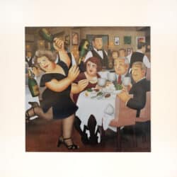 Dining out Mounted Print