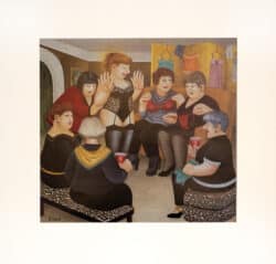Party Girls Mounted Print