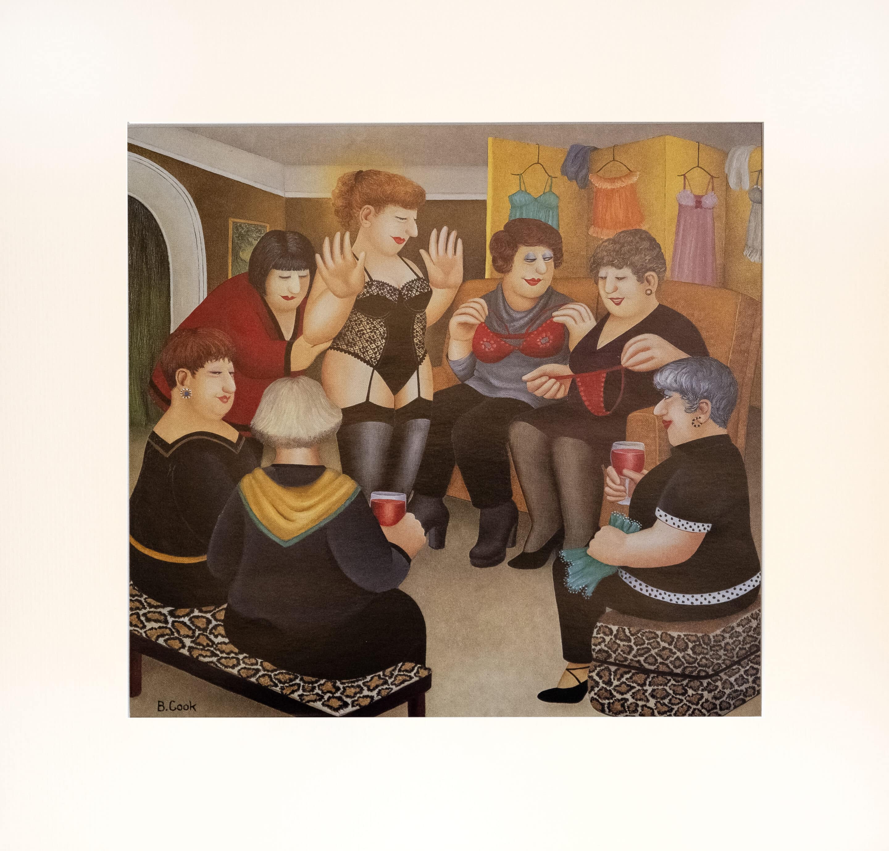 Party Girls Mounted Print