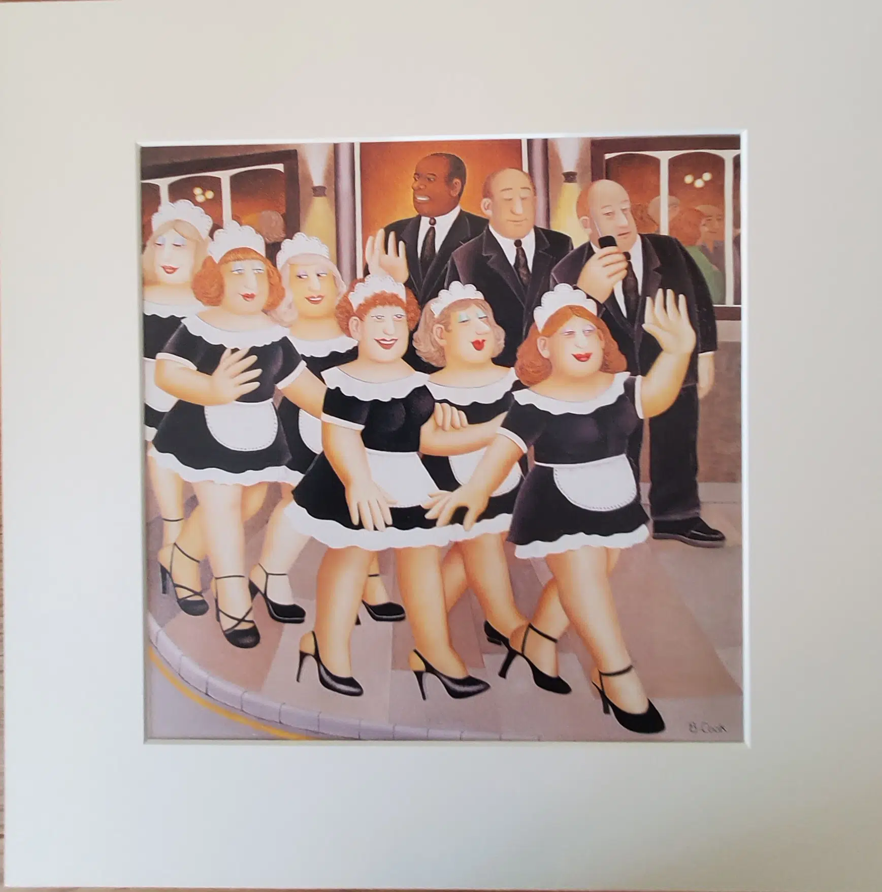 Girls night out mounted print