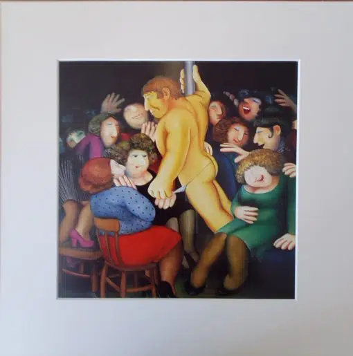 Ladies night mounted print