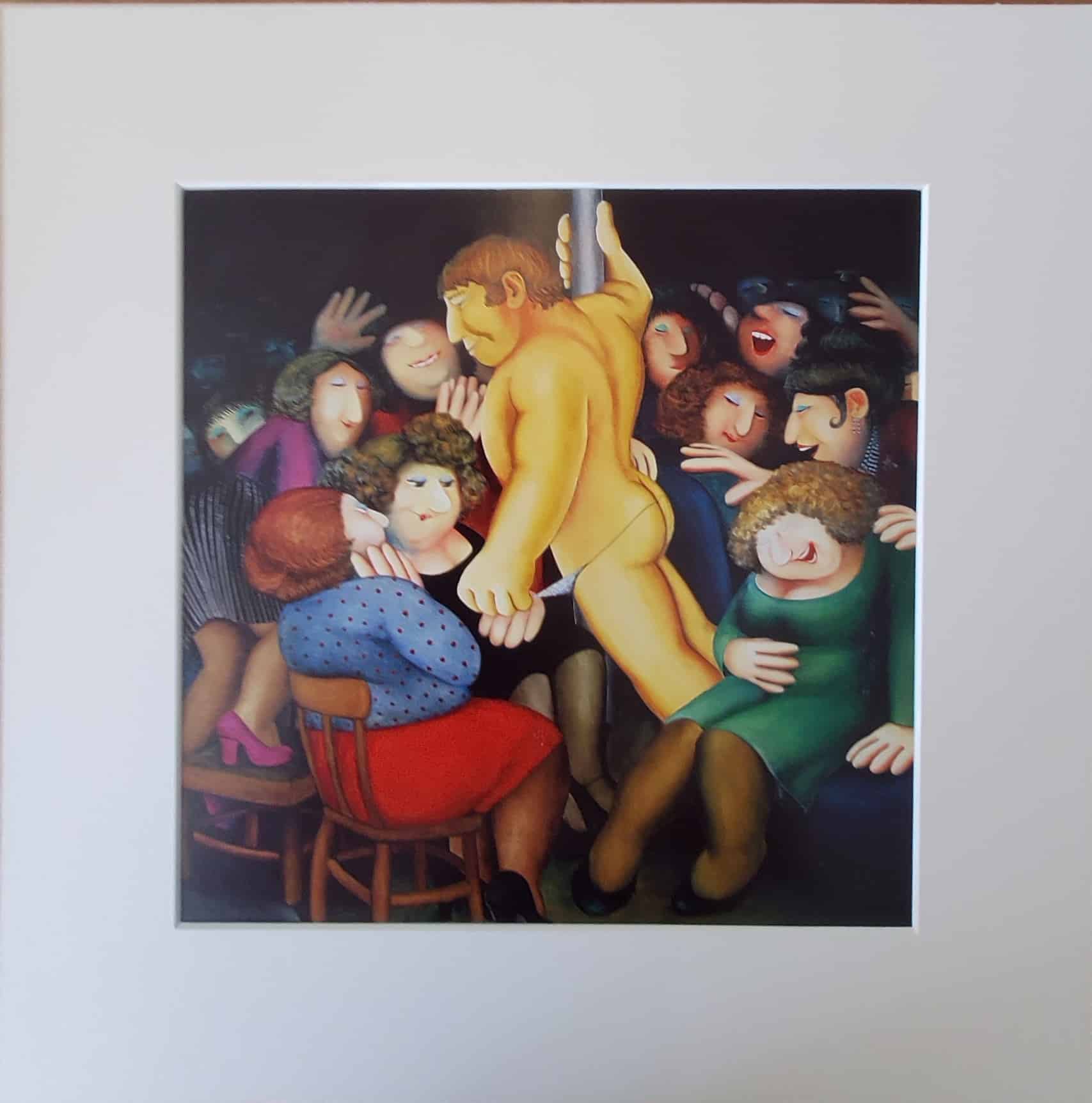 Ladies night mounted print