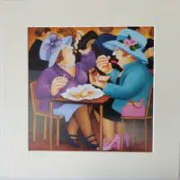 Ladies who Lunch Mounted Print