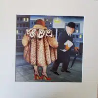 My Fur Coat Mounted Print