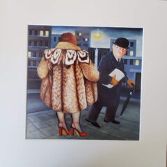 My Fur Coat Mounted Print