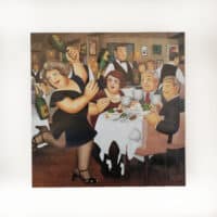 Dining out Mounted Print