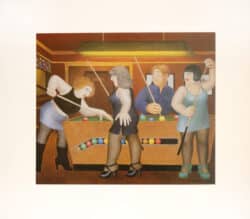 Bar Billiards Mounted Print