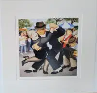Tango in San Telmo Mounted Print