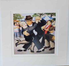 Tango in San Telmo Mounted Print
