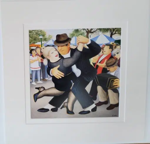 Tango in San Telmo Mounted Print
