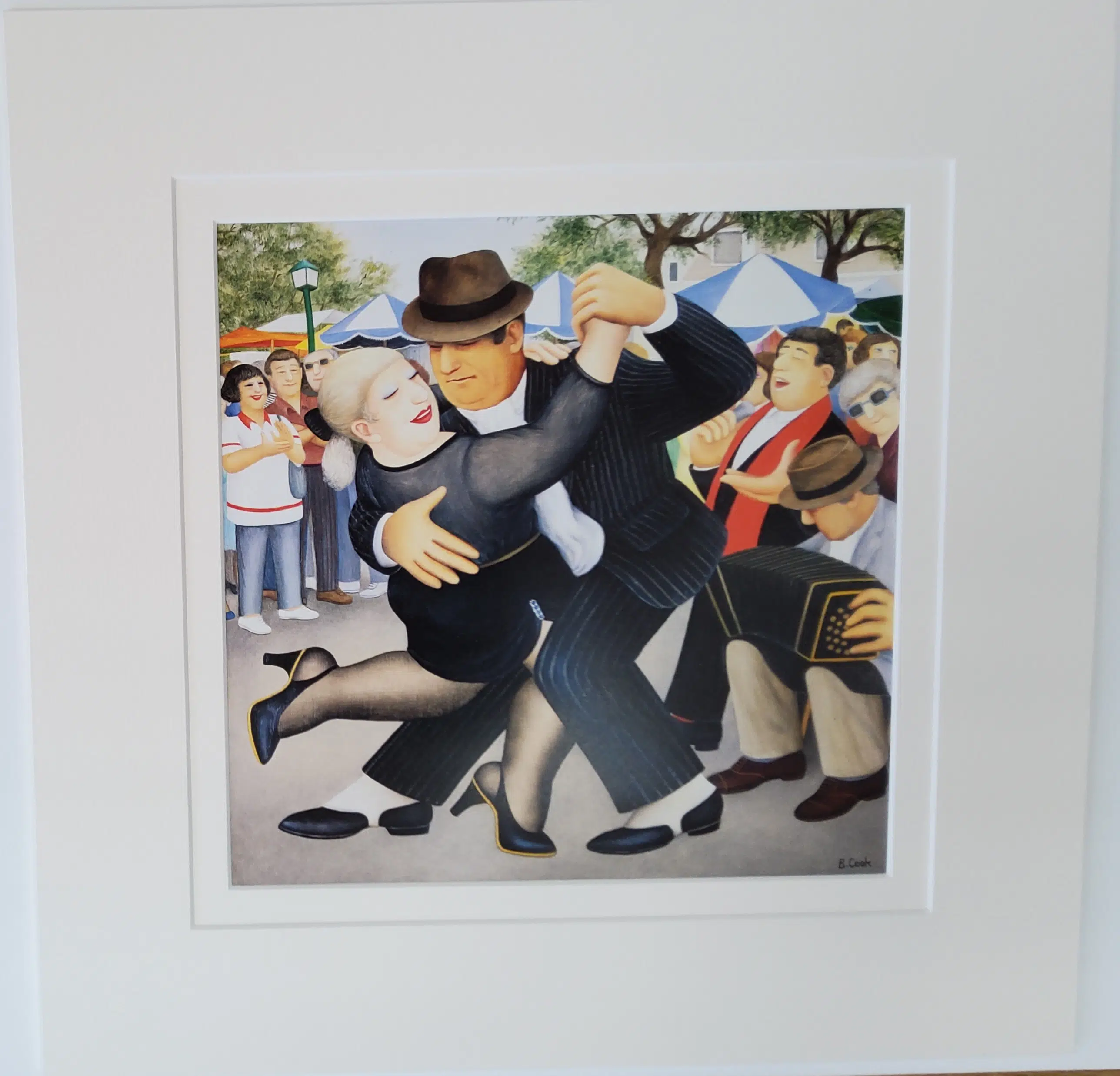 Tango in San Telmo Mounted Print