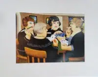 Bridge Party mounted print