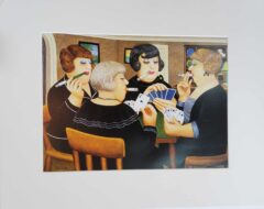 Bridge Party mounted print