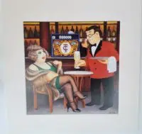 Cafe Tortini mounted print