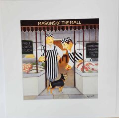 Masons of the Mall mounted print
