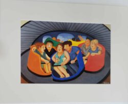 The Waltzer mounted print