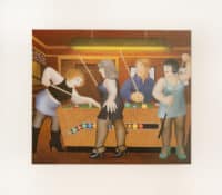 Bar Billiards Mounted Print