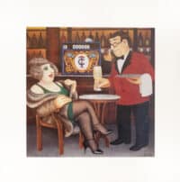 Cafe Tortini Mounted Print