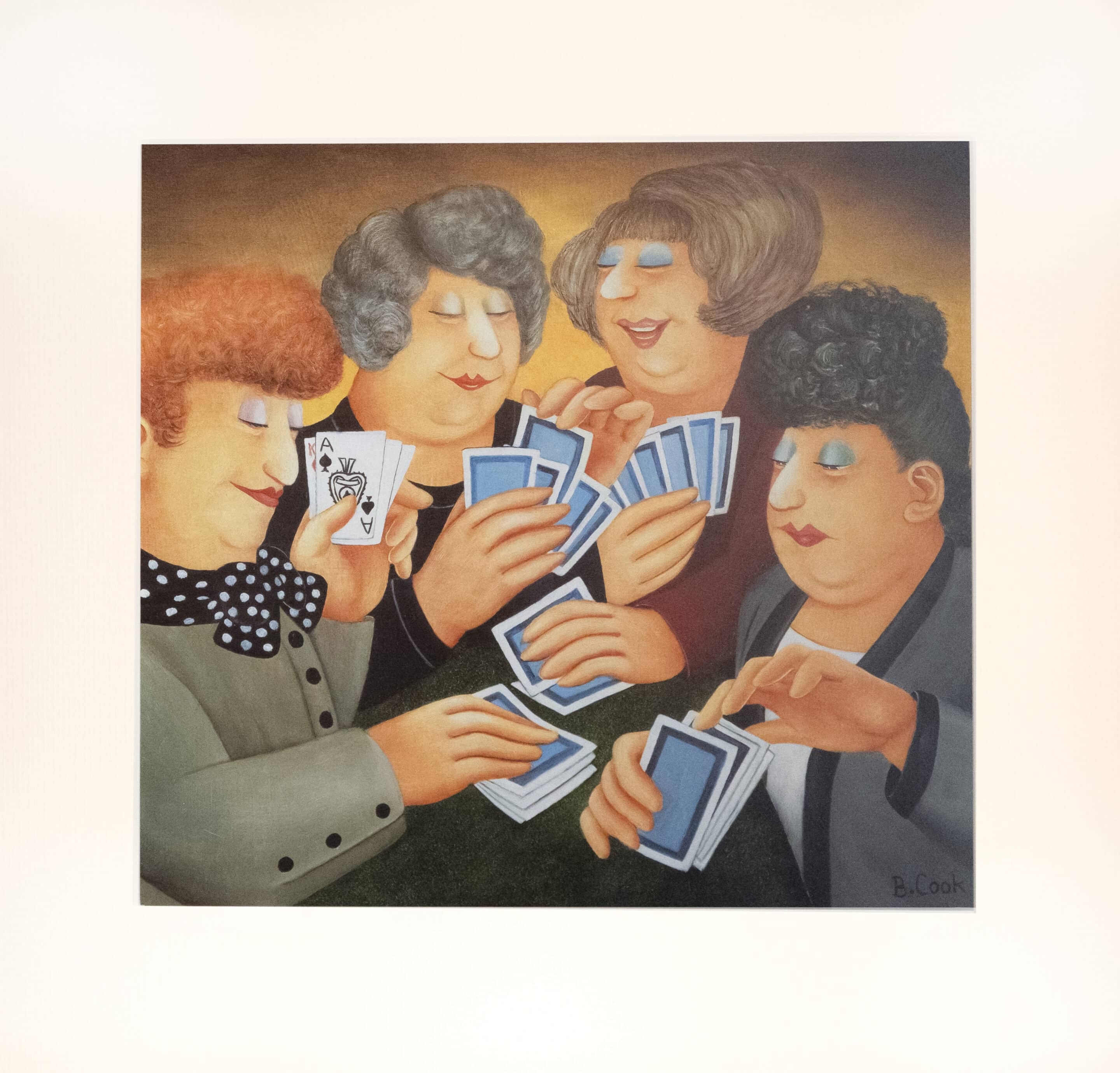 A Full House Mounted Print