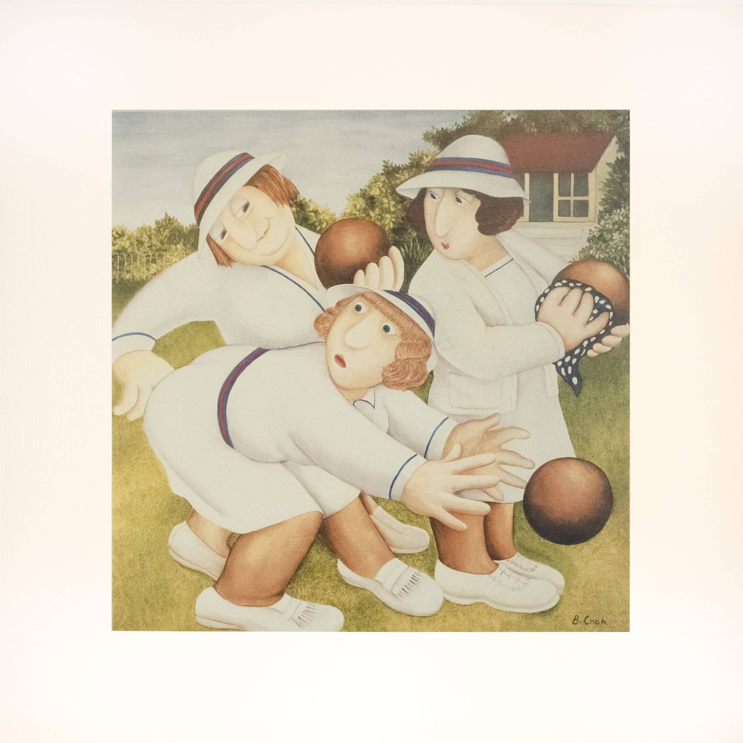 Bowling Mounted Print