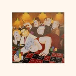 Roulette Mounted Print