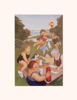 Picnic at Mount Edgecumbe Mounted Print