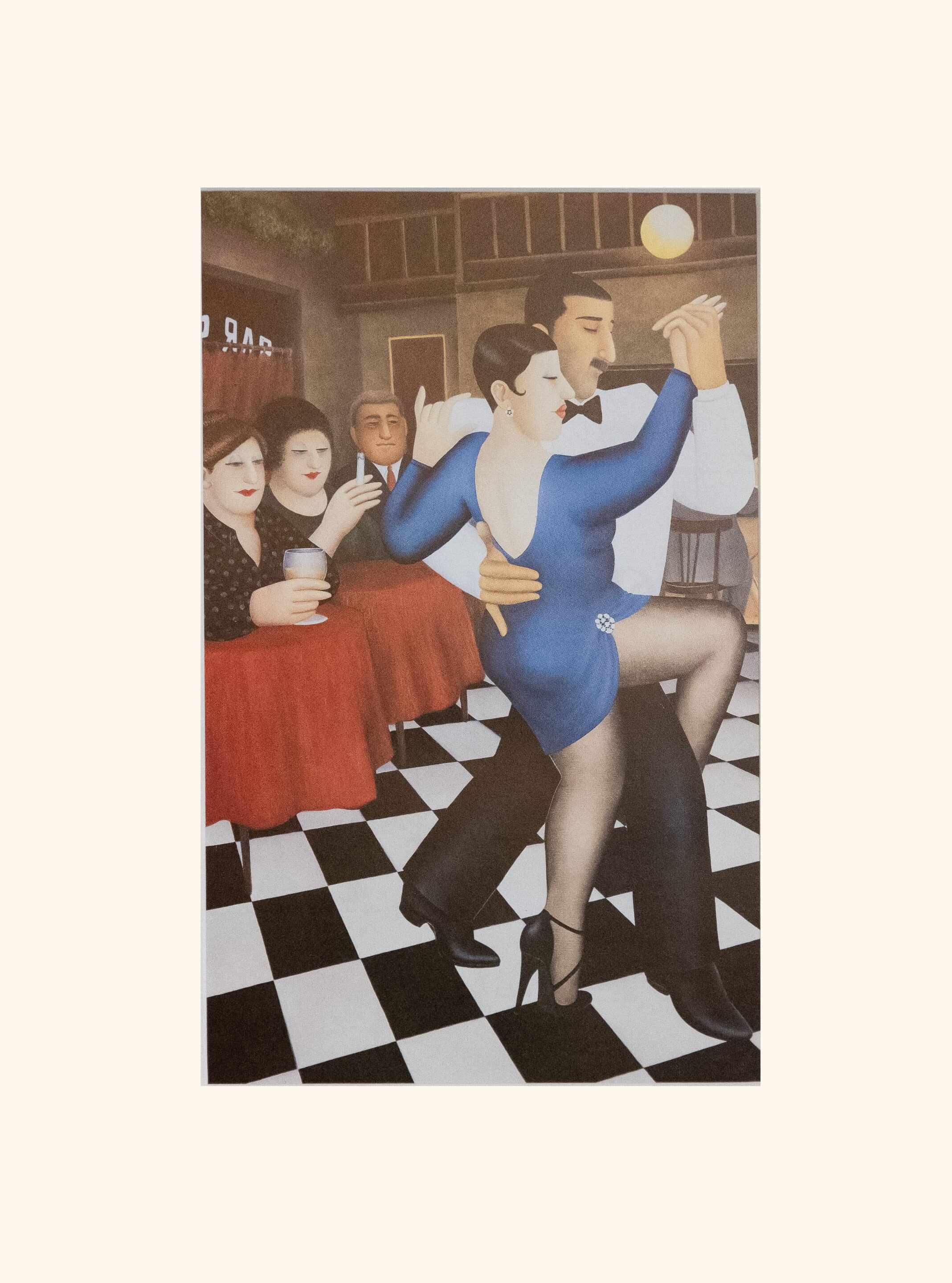 Tango Bar Sur Mounted Print