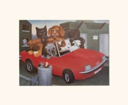 Top Dogs Mounted Print