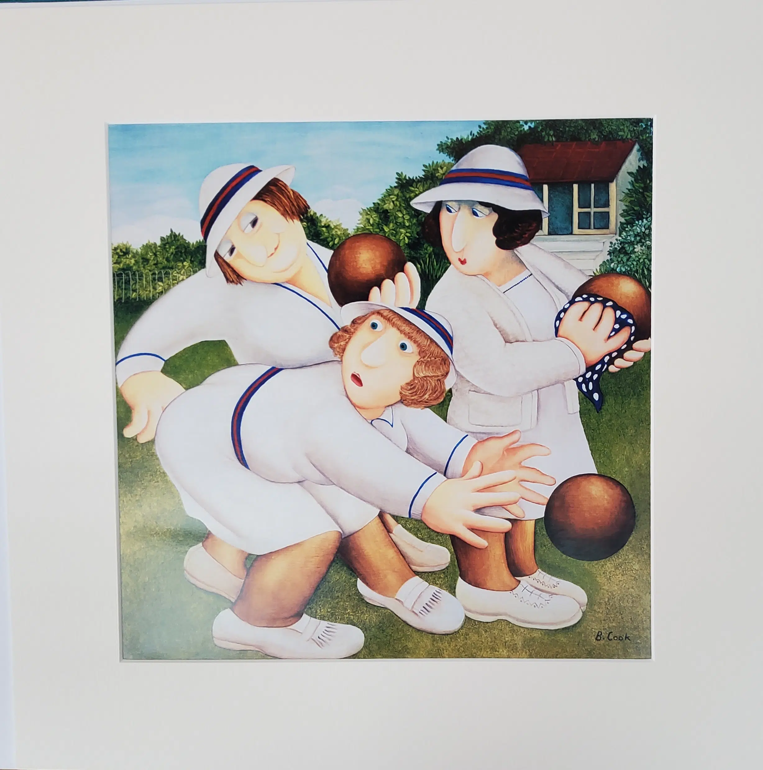 Bowling Mounted Print