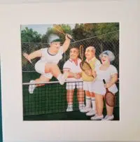 Mixed Doubles mounted print