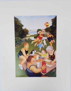 Picnic at Mount Edgecumbe mounted print
