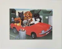 Top Dogs mounted print