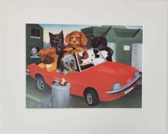 Top Dogs mounted print