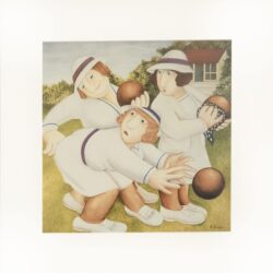 Bowling Mounted Print