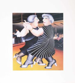 Dancing on the QE2 Mounted Print