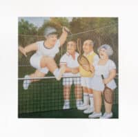 Mixed Doubles Mounted Print
