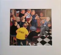 Jazz in the Winter Mounted Print