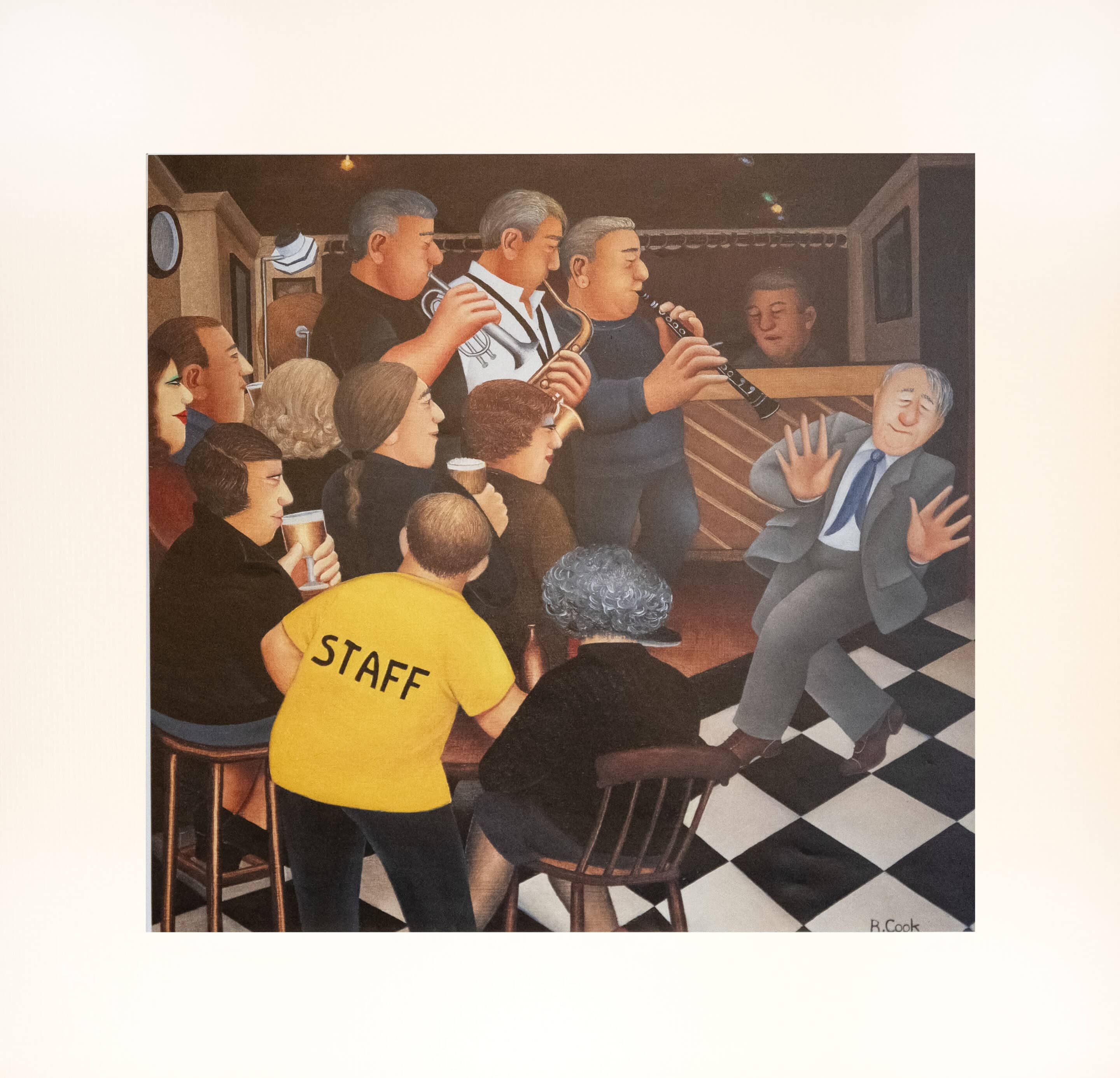 Jazz in the Winter Mounted Print