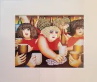 Mop Heads Mounted Print