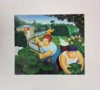 Rhubarb mounted print