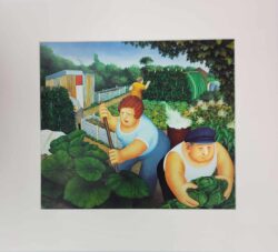 Rhubarb mounted print