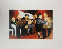 Tango Band Mounted Print