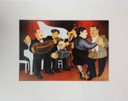 Tango Band Mounted Print