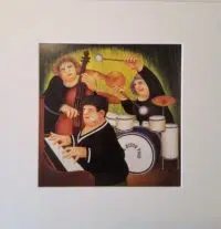 The Bijou Trio mounted print