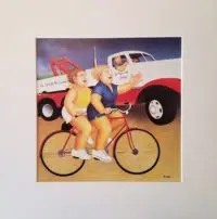 Wheels Mounted Print