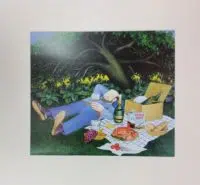Picnic Mounted Print