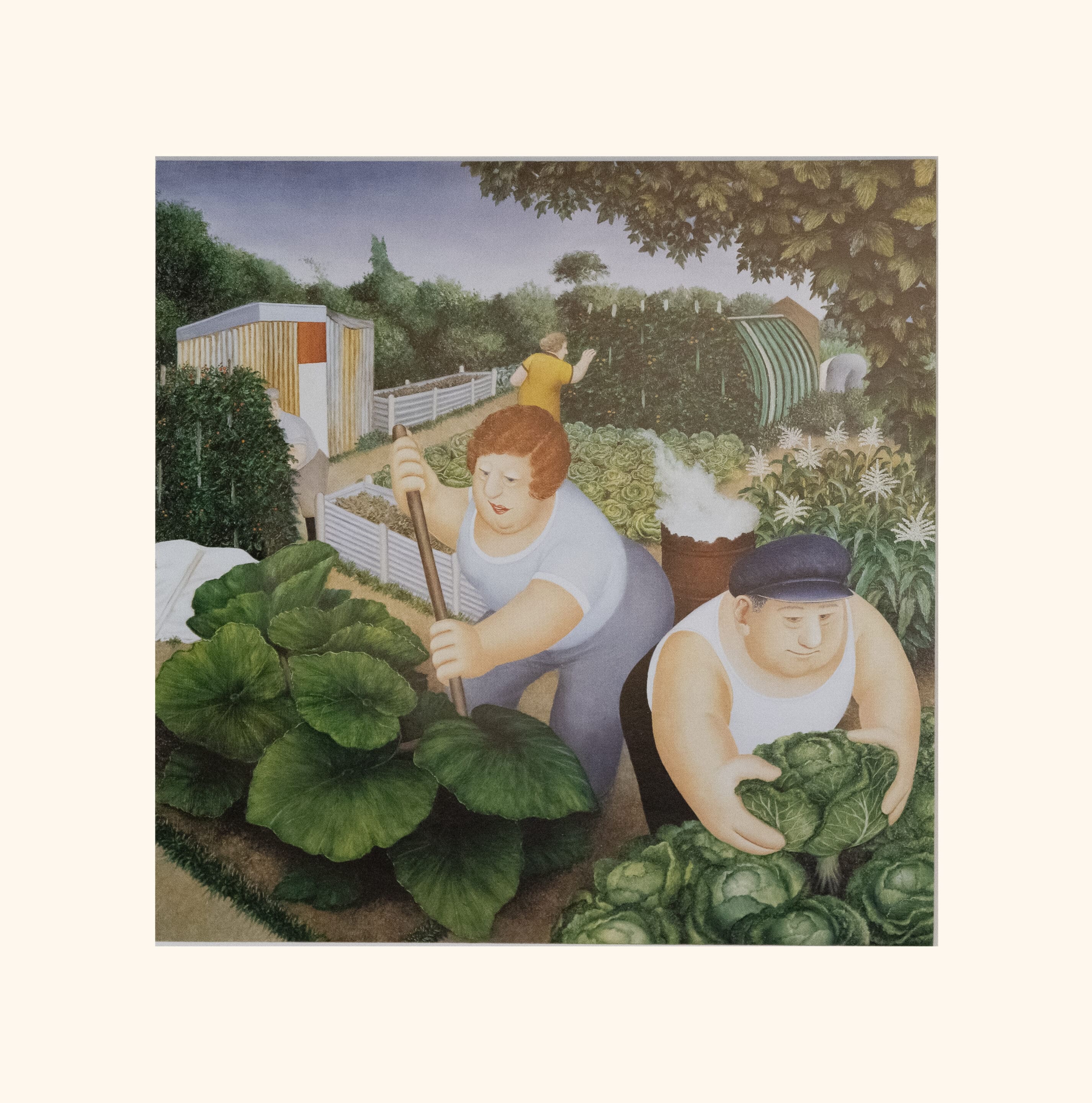 Rhubarb Mounted Print