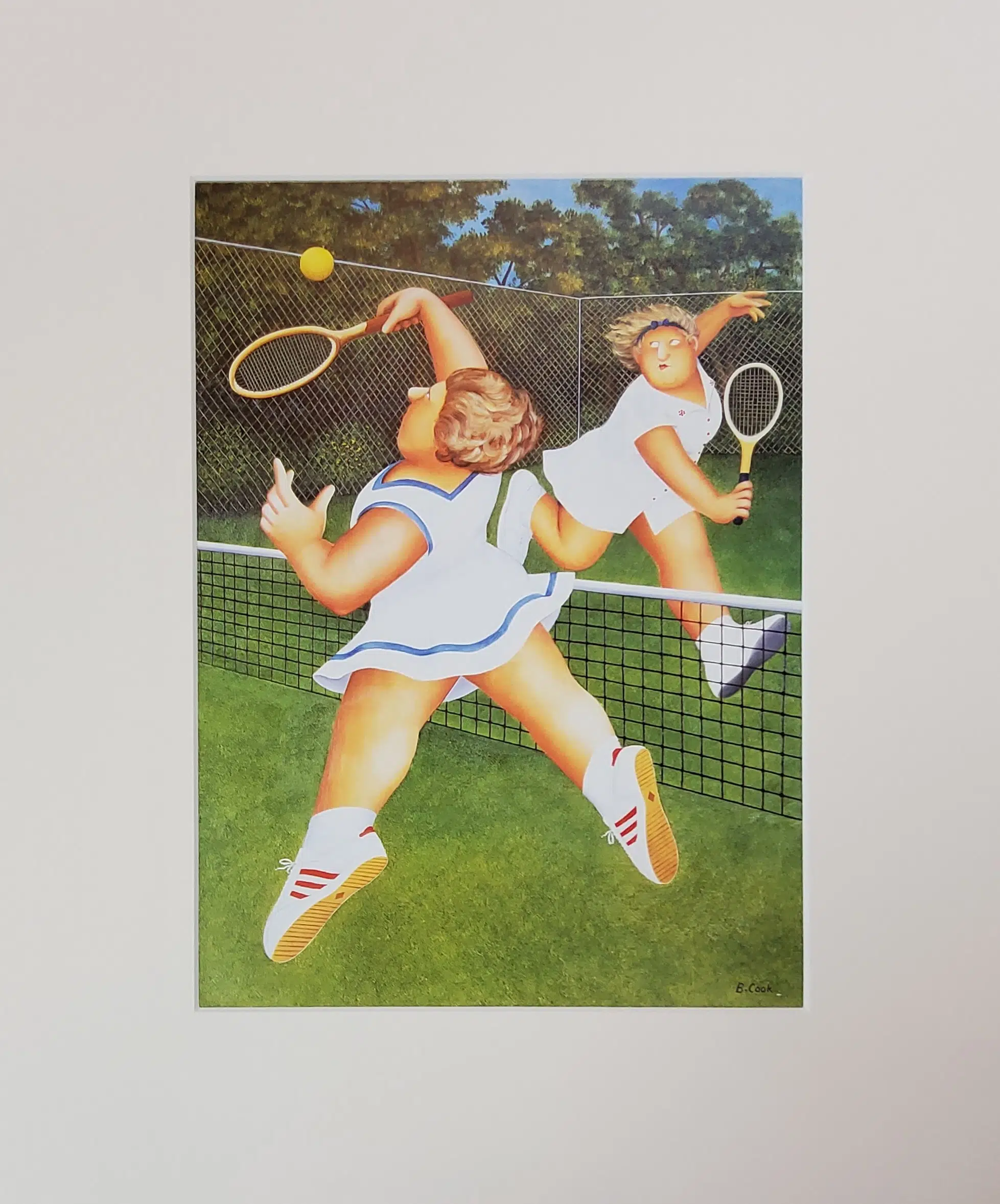 beryl cook ladies tennis print